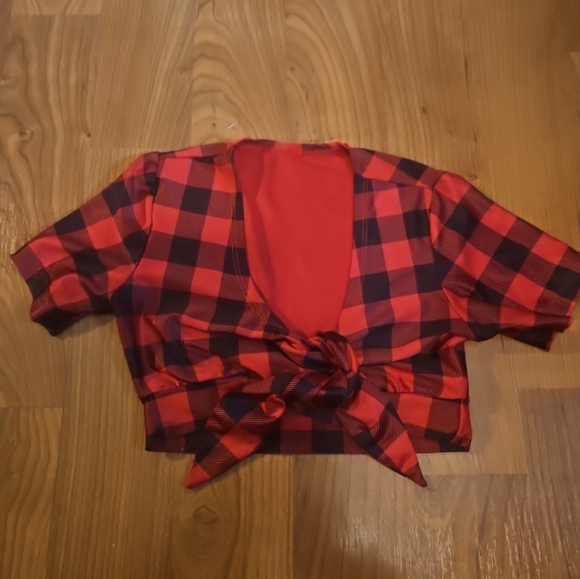 Twin Peaks lumberjill crop top - Picture 1 of 8